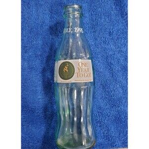 Vintage 8oz Coke bottle one year to go Atlantic Olympics July 1995